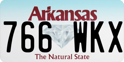 AR license plate 766WKX