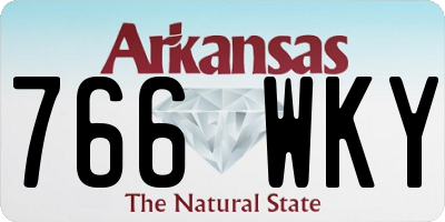 AR license plate 766WKY