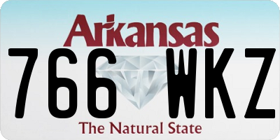 AR license plate 766WKZ