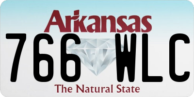 AR license plate 766WLC