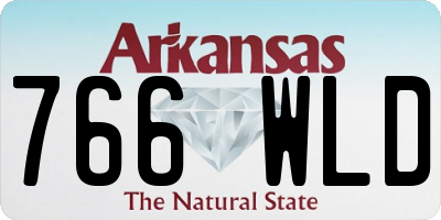 AR license plate 766WLD