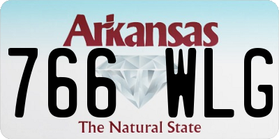 AR license plate 766WLG