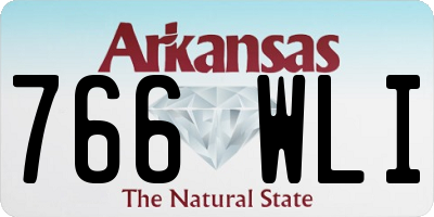 AR license plate 766WLI