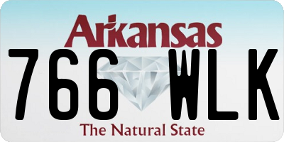 AR license plate 766WLK