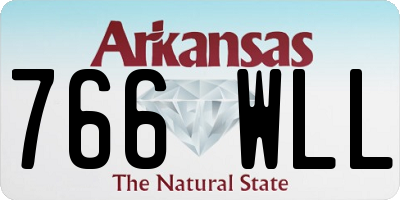 AR license plate 766WLL