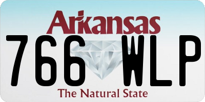 AR license plate 766WLP