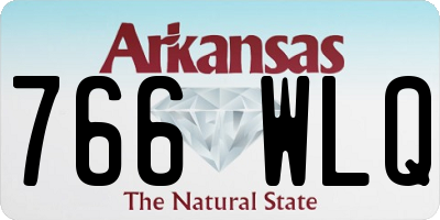 AR license plate 766WLQ
