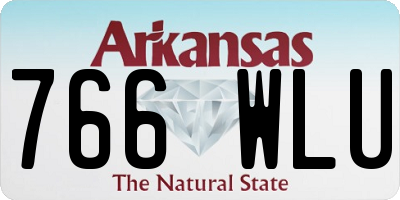 AR license plate 766WLU