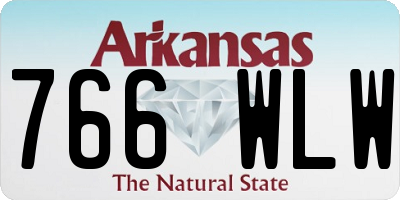 AR license plate 766WLW