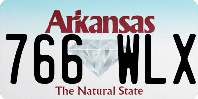 AR license plate 766WLX