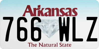AR license plate 766WLZ
