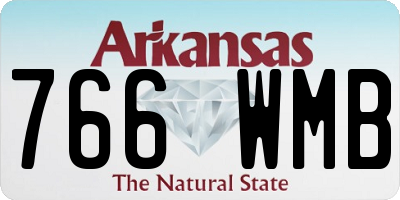 AR license plate 766WMB