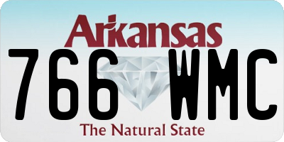 AR license plate 766WMC