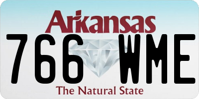 AR license plate 766WME