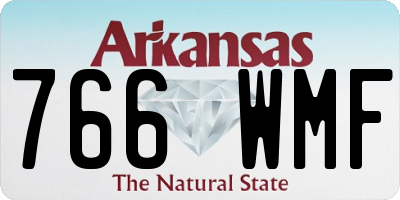 AR license plate 766WMF