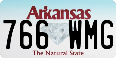 AR license plate 766WMG