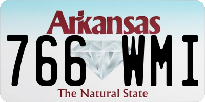 AR license plate 766WMI