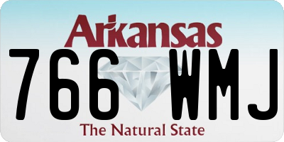 AR license plate 766WMJ