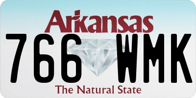 AR license plate 766WMK