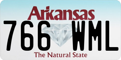 AR license plate 766WML