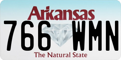 AR license plate 766WMN