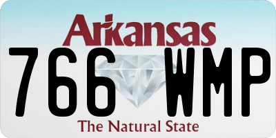 AR license plate 766WMP