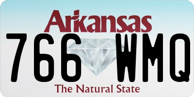 AR license plate 766WMQ