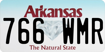 AR license plate 766WMR