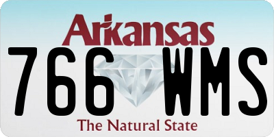AR license plate 766WMS