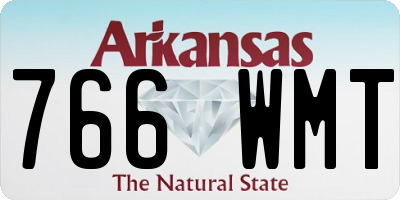 AR license plate 766WMT