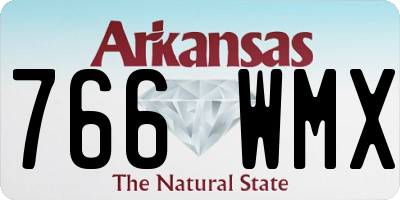 AR license plate 766WMX