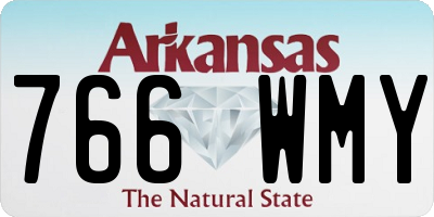 AR license plate 766WMY