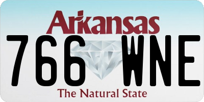 AR license plate 766WNE