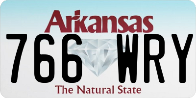 AR license plate 766WRY