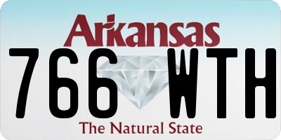 AR license plate 766WTH