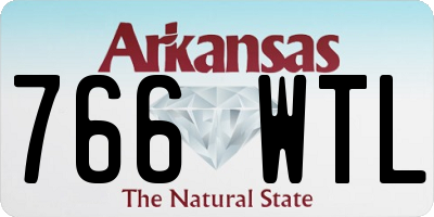 AR license plate 766WTL