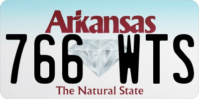 AR license plate 766WTS