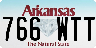 AR license plate 766WTT