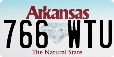 AR license plate 766WTU