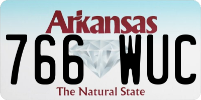AR license plate 766WUC