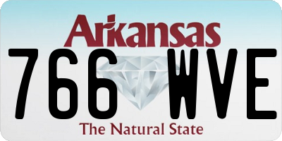 AR license plate 766WVE