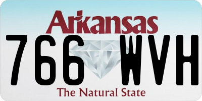 AR license plate 766WVH