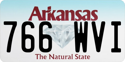AR license plate 766WVI