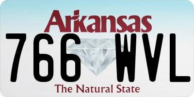 AR license plate 766WVL