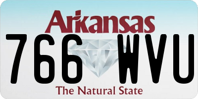 AR license plate 766WVU