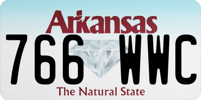 AR license plate 766WWC