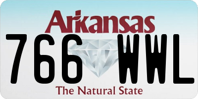 AR license plate 766WWL