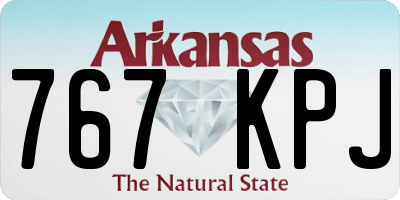 AR license plate 767KPJ