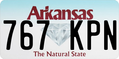 AR license plate 767KPN