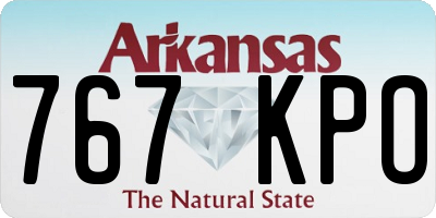 AR license plate 767KPO